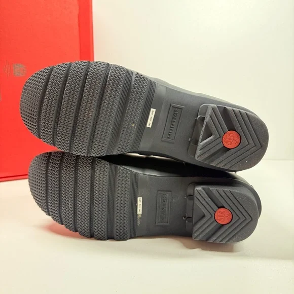 NIB •Hunter Women's Original Short Back Adjustable Navy Rain Boots Size: 10 - Picture 6 of 8